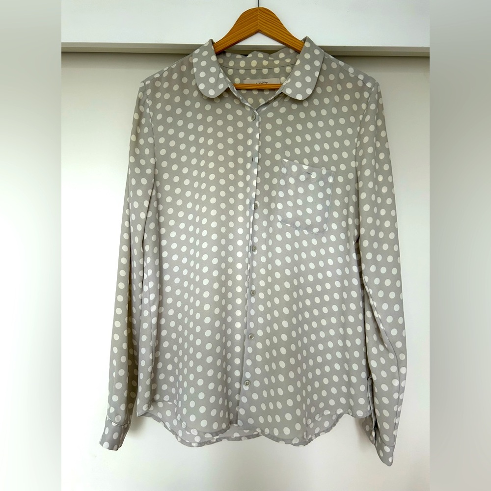 Ann Taylor Loft Plokadot Blouse
